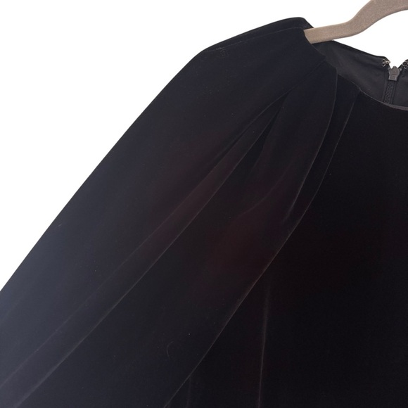 COS Velvet Puff-Sleeved Top Black Size 10 - Picture 6 of 12